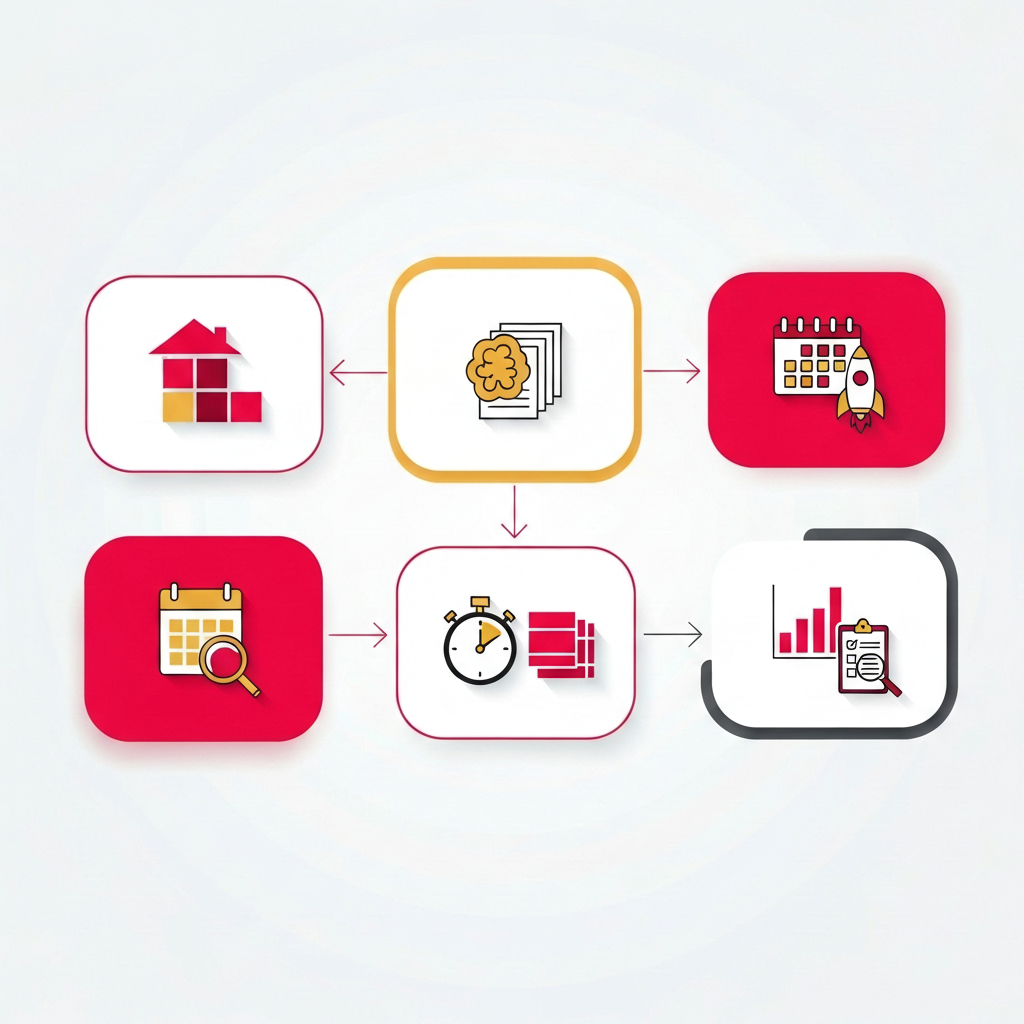 Sustainable content creation framework infographic for real estate professionals